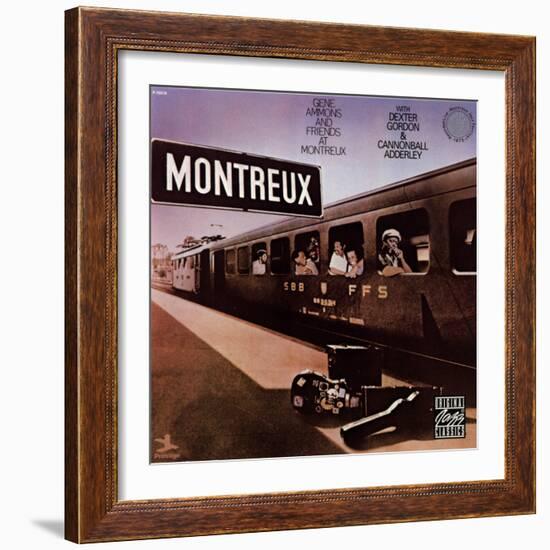 Gene Ammons and Friends in Montreux-null-Framed Art Print