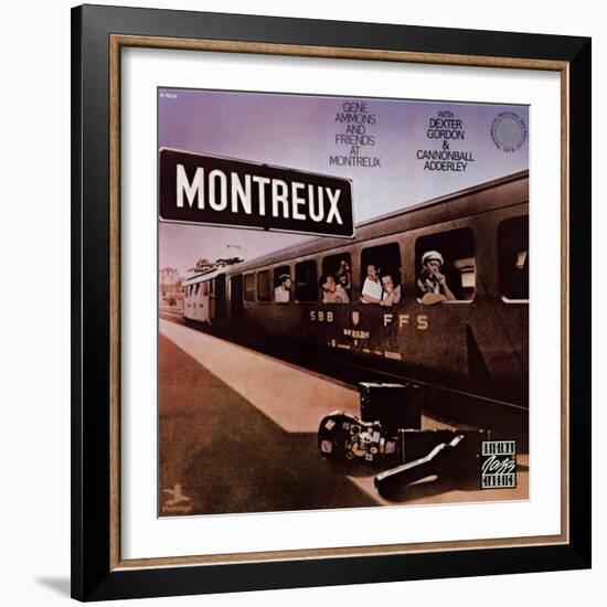 Gene Ammons and Friends in Montreux-null-Framed Art Print