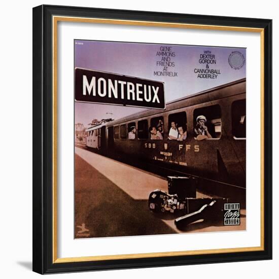 Gene Ammons and Friends in Montreux-null-Framed Art Print