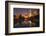 Gene Leahy Mall Skyline at Dawn, Omaha, Nebraska, USA-Walter Bibikow-Framed Photographic Print