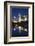 Gene Leahy Mall Skyline at Dawn, Omaha, Nebraska, USA-Walter Bibikow-Framed Photographic Print