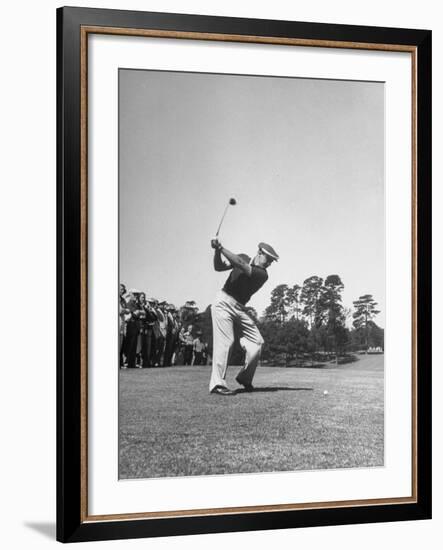 Gene Sarazen in Swinging Motion-Robert W^ Kelley-Framed Premium Photographic Print