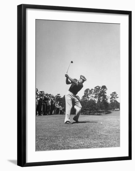 Gene Sarazen in Swinging Motion-Robert W^ Kelley-Framed Premium Photographic Print