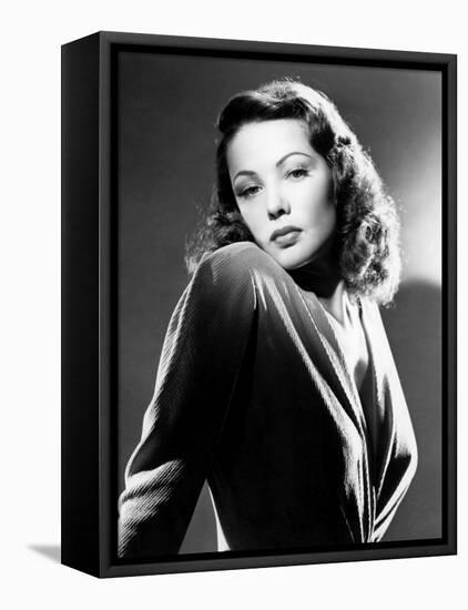 Gene Tierney, 1940s-null-Framed Stretched Canvas