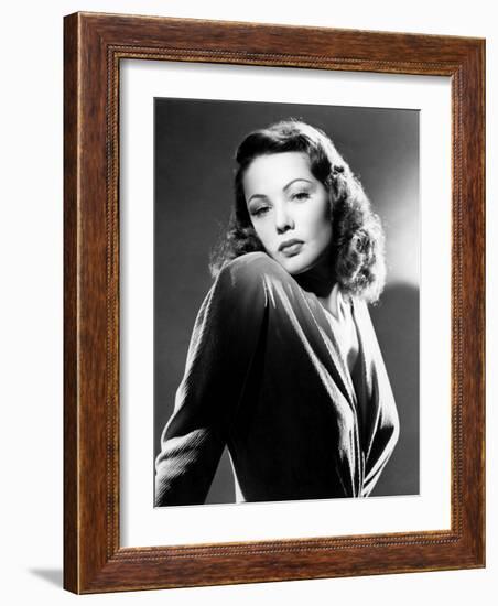 Gene Tierney, 1940s-null-Framed Photo