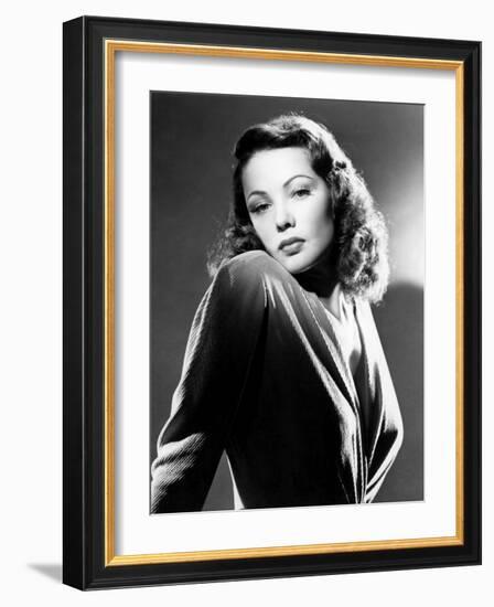 Gene Tierney, 1940s-null-Framed Photo