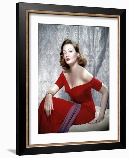 Gene Tierney, 1940s-null-Framed Photo