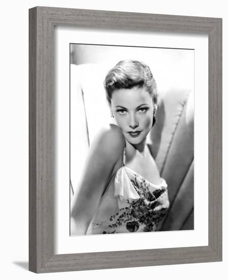 Gene Tierney, 1946-null-Framed Photo