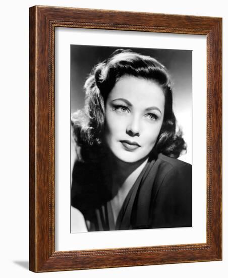 Gene Tierney, c.1940s-null-Framed Photo