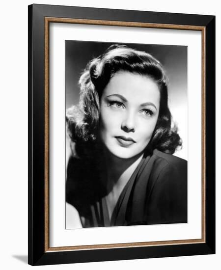 Gene Tierney, c.1940s-null-Framed Photo