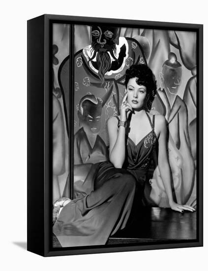 Gene Tierney. "The Shanghai Gesture" 1941, Directed by Josef Von Sternberg-null-Framed Premier Image Canvas