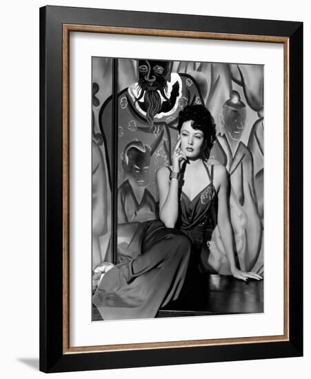 Gene Tierney. "The Shanghai Gesture" 1941, Directed by Josef Von Sternberg-null-Framed Photographic Print