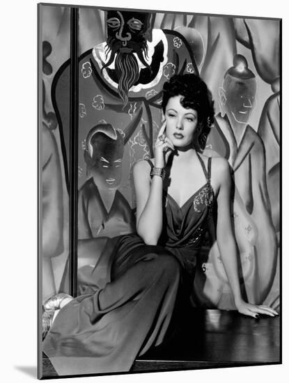 Gene Tierney. "The Shanghai Gesture" 1941, Directed by Josef Von Sternberg-null-Mounted Photographic Print