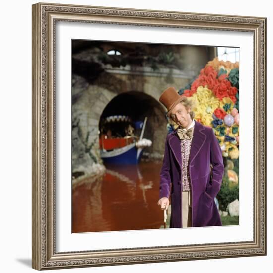 Gene Wilder. "Willy Wonka and the Chocolate Factory" [1971], Directed by Mel Stuart.-null-Framed Photographic Print