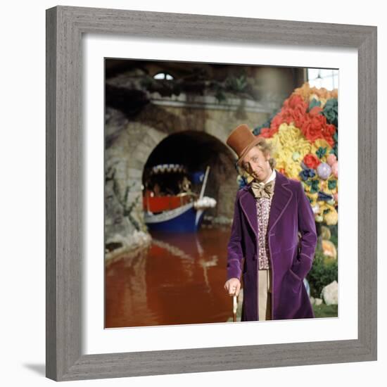 Gene Wilder. "Willy Wonka and the Chocolate Factory" [1971], Directed by Mel Stuart.-null-Framed Photographic Print