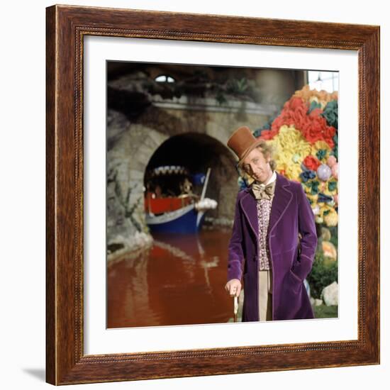 Gene Wilder. "Willy Wonka and the Chocolate Factory" [1971], Directed by Mel Stuart.-null-Framed Photographic Print