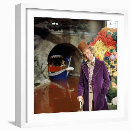 Gene Wilder. "Willy Wonka and the Chocolate Factory" [1971], Directed by Mel Stuart.-null-Framed Photographic Print