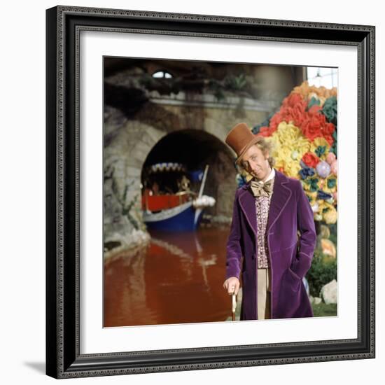 Gene Wilder. "Willy Wonka and the Chocolate Factory" [1971], Directed by Mel Stuart.-null-Framed Photographic Print