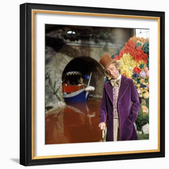 Gene Wilder. "Willy Wonka and the Chocolate Factory" [1971], Directed by Mel Stuart.-null-Framed Photographic Print