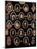 Genealogical Chart Tracing the Tudor Roots of Mary Stuart, Queen of Scots (1542-87) and Her Son…-null-Mounted Giclee Print