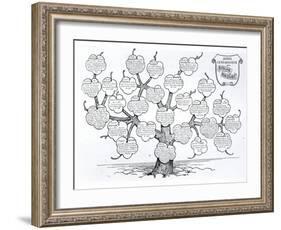 Genealogical Tree of the Rougon-Macquart Family-French School-Framed Giclee Print
