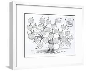 Genealogical Tree of the Rougon-Macquart Family-French School-Framed Giclee Print