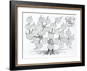 Genealogical Tree of the Rougon-Macquart Family-French School-Framed Giclee Print