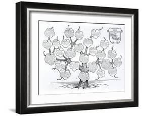 Genealogical Tree of the Rougon-Macquart Family-French School-Framed Giclee Print