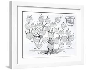 Genealogical Tree of the Rougon-Macquart Family-French School-Framed Giclee Print