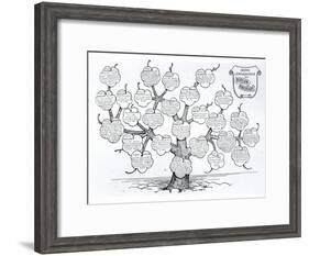 Genealogical Tree of the Rougon-Macquart Family-French School-Framed Giclee Print