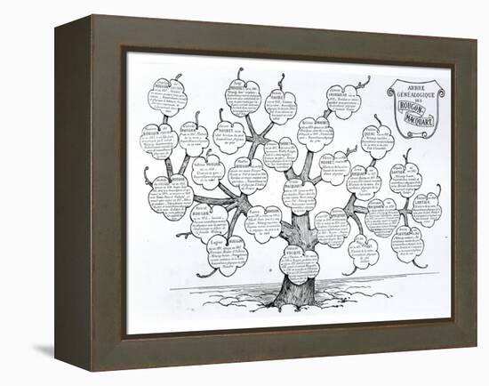 Genealogical Tree of the Rougon-Macquart Family-French School-Framed Premier Image Canvas