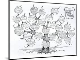 Genealogical Tree of the Rougon-Macquart Family-French School-Mounted Premium Giclee Print