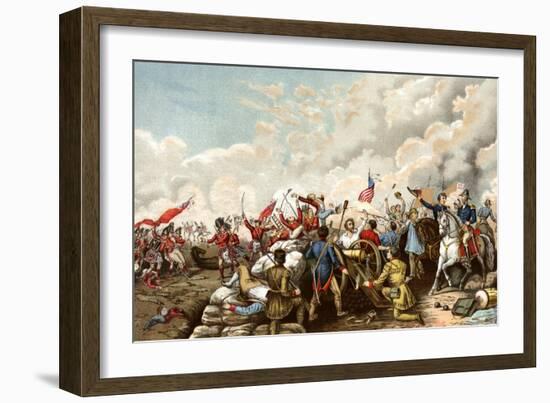 General Andrew Jackson's Victory over the British at New Orleans, c.1815-null-Framed Giclee Print