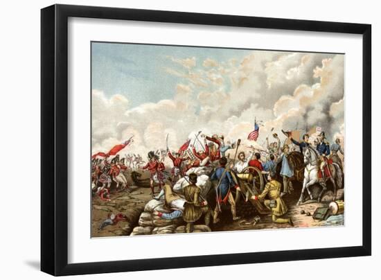 General Andrew Jackson's Victory over the British at New Orleans, c.1815-null-Framed Giclee Print