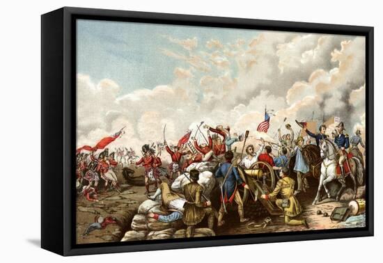 General Andrew Jackson's Victory over the British at New Orleans, c.1815-null-Framed Premier Image Canvas