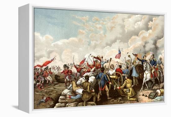 General Andrew Jackson's Victory over the British at New Orleans, c.1815-null-Framed Premier Image Canvas