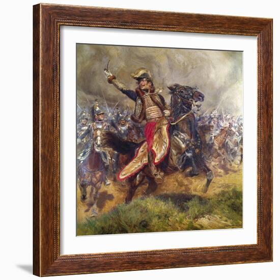 General Antoine-Charles-Louis Lasalle 1912-Jean-Baptiste Edouard Detaille-Framed Giclee Print