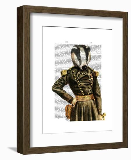 General Badger-Fab Funky-Framed Art Print