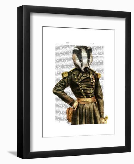 General Badger-Fab Funky-Framed Art Print