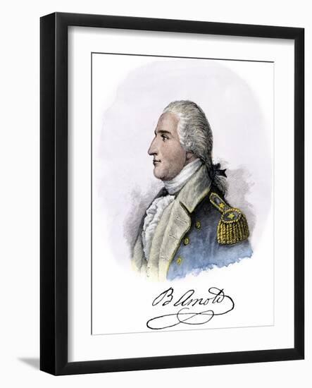General Benedict Arnold, with Autograph-null-Framed Giclee Print