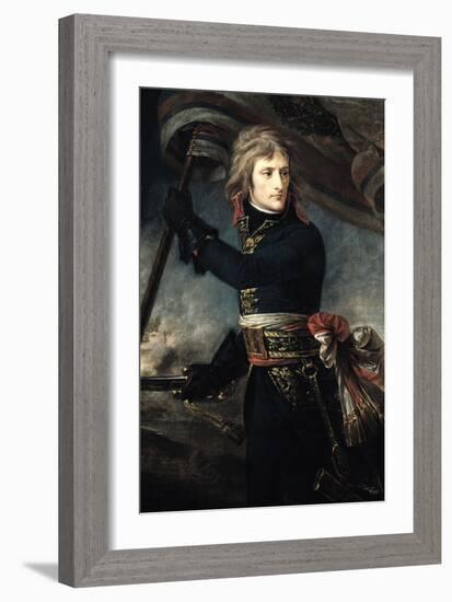 General Bonaparte (1769-1821) on the Bridge at Arcole, 17th November 1796-Antoine-Jean Gros-Framed Giclee Print