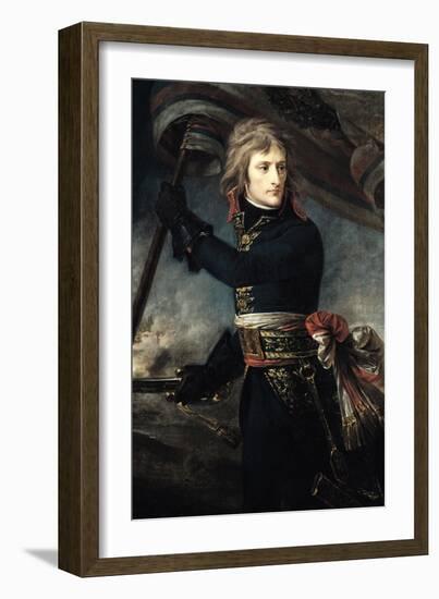 General Bonaparte (1769-1821) on the Bridge at Arcole, 17th November 1796-Antoine-Jean Gros-Framed Giclee Print