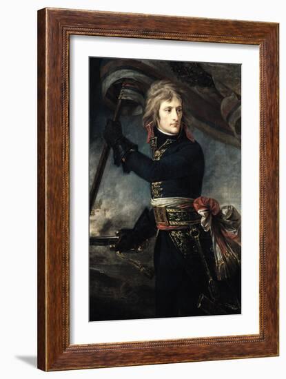 General Bonaparte (1769-1821) on the Bridge at Arcole, 17th November 1796-Antoine-Jean Gros-Framed Giclee Print