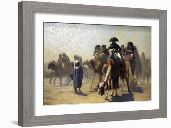 General Bonaparte with His Military Staff in Egypt, 1863-Jean-Leon Gerome-Framed Giclee Print