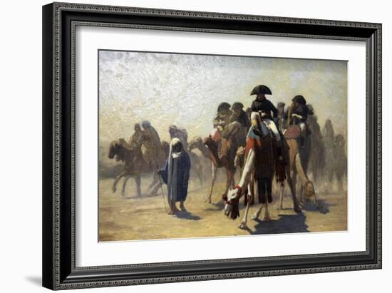 General Bonaparte with His Military Staff in Egypt, 1863-Jean-Leon Gerome-Framed Giclee Print