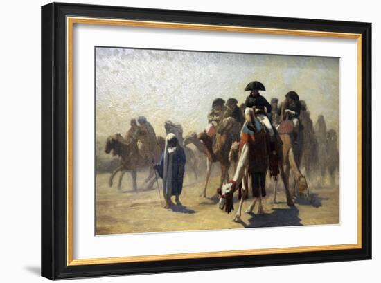 General Bonaparte with His Military Staff in Egypt, 1863-Jean-Leon Gerome-Framed Giclee Print