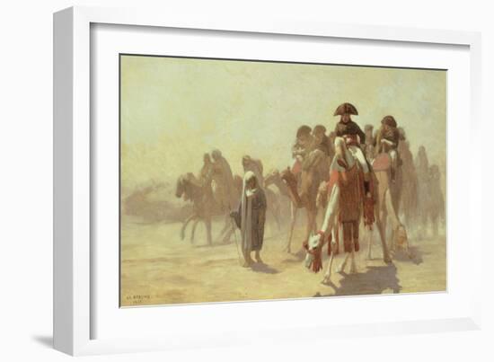 General Bonaparte with His Military Staff in Egypt, 1863-Jean Leon Gerome-Framed Giclee Print