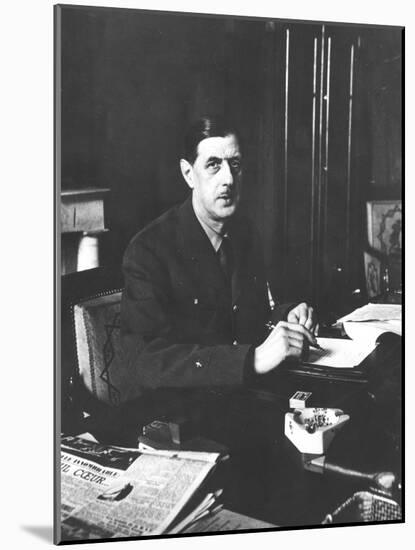 General Charles De Gaulle-null-Mounted Photographic Print