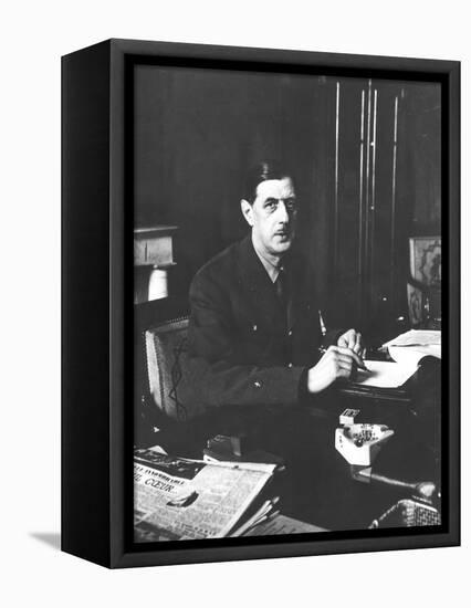 General Charles De Gaulle-null-Framed Premier Image Canvas