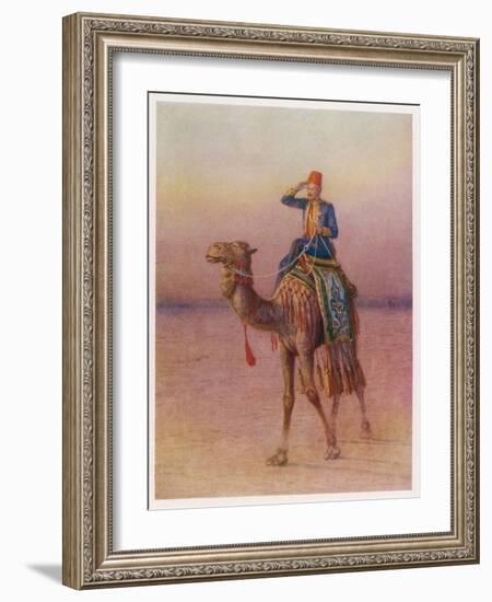 General Charles Gordon's Single-Handed Expedition to Dava on a Camel-Howard Davie-Framed Photographic Print